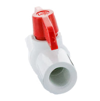 Close-up of HMIP75TE threaded end showing FIPT female pipe thread, molded-in-place SCH 80 PVC body, and smooth thread profile for sealing.