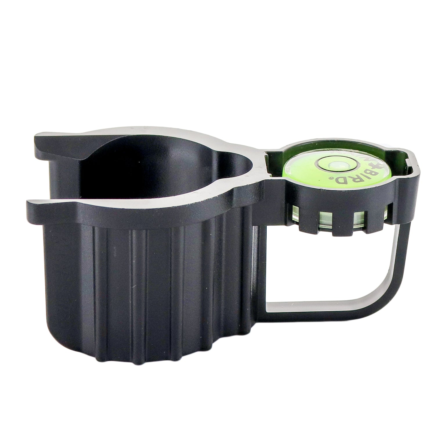 Rotor hold-up tool with integrated bubble level — handheld tool to hold pop-up rotors for leveling and nozzle changes.