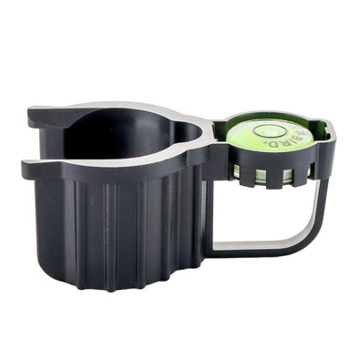 Rotor hold-up tool with integrated bubble level — handheld tool to hold pop-up rotors for leveling and nozzle changes.