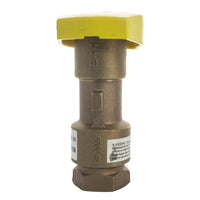 Side profile of Hunter HQ-44RC demonstrating the two-piece serviceable body, stainless internals, and spring-loaded cover mechanism.