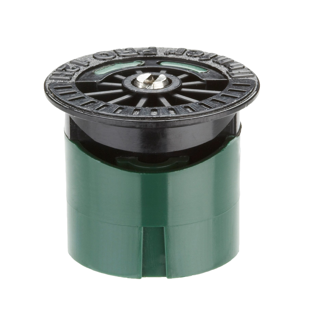 Hunter Pro Fixed Nozzle 12H — 12 ft radius half-circle model image showing green nozzle top and profile useful for layout planning.