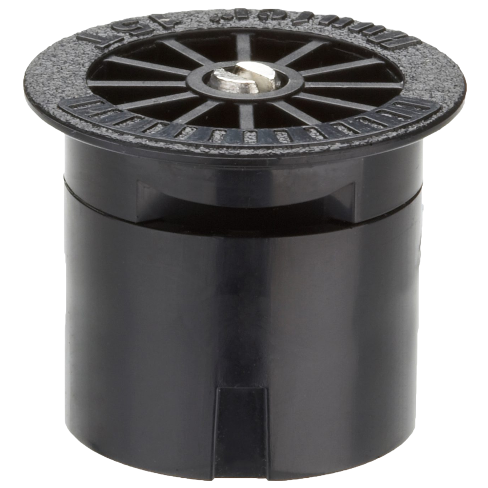 Hunter Pro Fixed Nozzle 15T — 15 ft radius third-circle model image with black top and clear labeling to aid selection and installation.