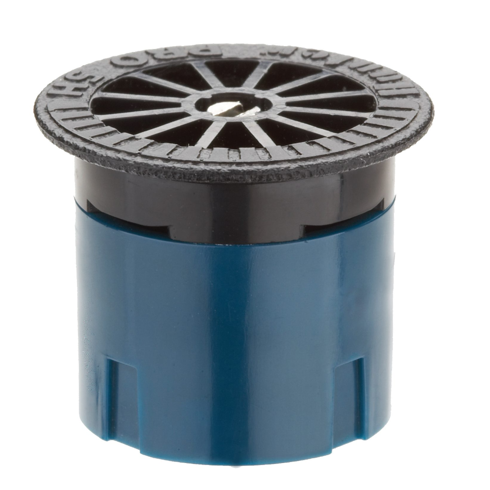 Hunter Pro Fixed Nozzle H5H — 5 ft radius half-circle model with blue top, image shows nozzle profile and marking.