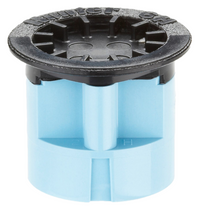 Hunter 6' short-radius micro spray nozzle (6H) image showing half-circle coverage, compact nozzle body, and 1/2-inch female thread connection for pop-ups.