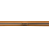Close-up product photo of Hunter HDL dripline (250 ft) highlighting emitter placement, tubing profile (0.660" OD x 0.560" ID), and color-coded stripe for 0.9 GPH.