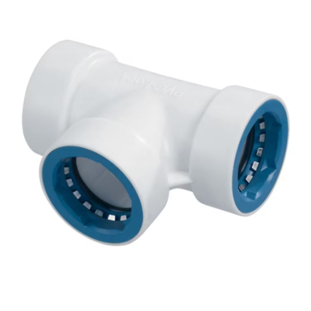 Hydro-Rain PVC-Lock Tee — Push-Fit PVC Irrigation Connector