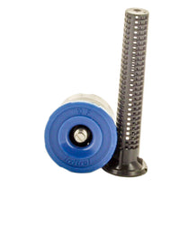 Packaged view of IPN-10F blue I-PRO nozzle with visible label and filter opening, suitable for turf and bed irrigation applications.