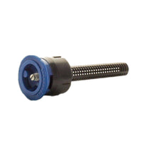 Close-up of IPN-10Q nozzle cap and ribbed-edge body highlighting the color-coded blue top and non-slip grip features for easy handling.