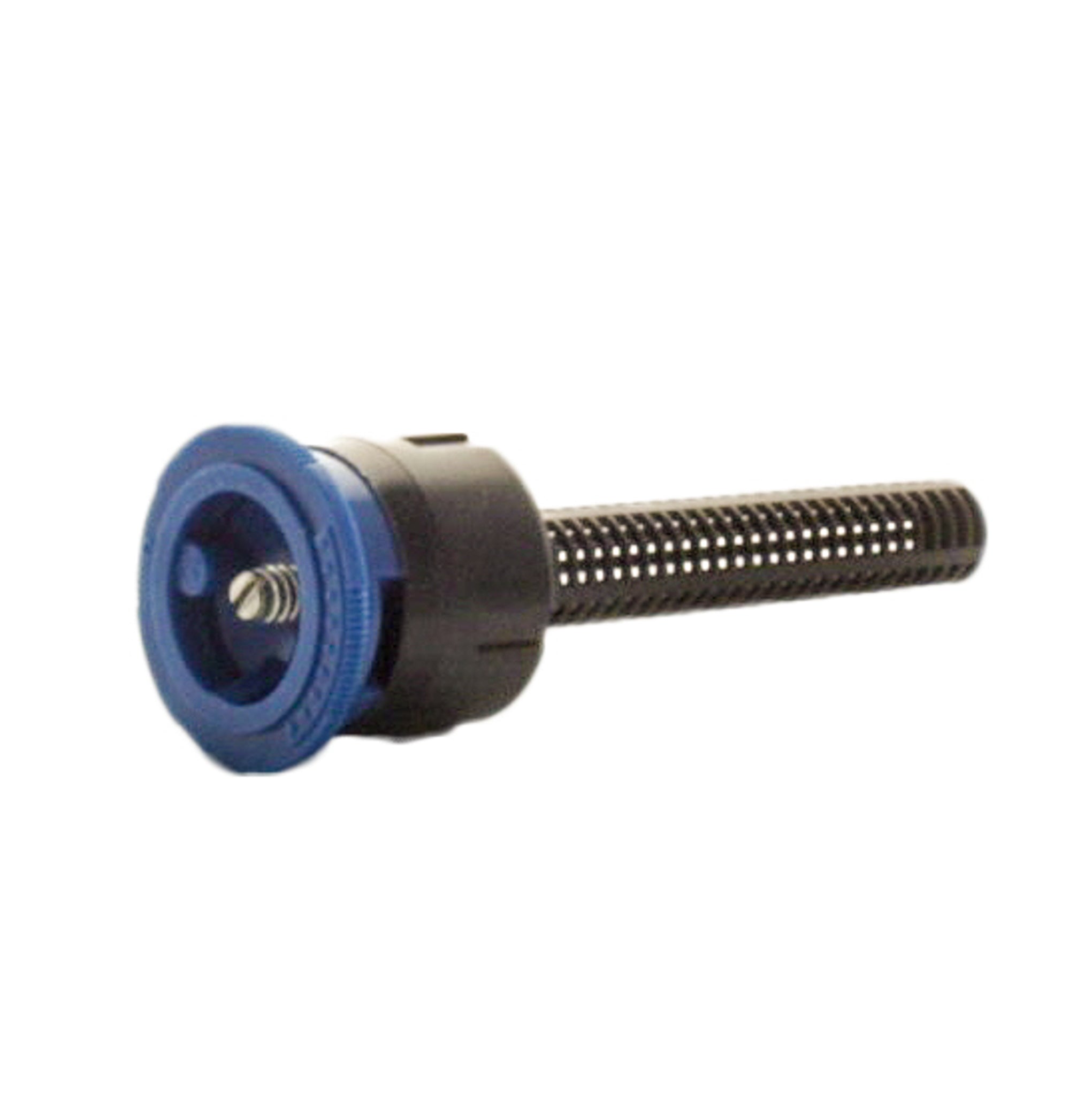 Close-up of IPN-10Q nozzle cap and ribbed-edge body highlighting the color-coded blue top and non-slip grip features for easy handling.