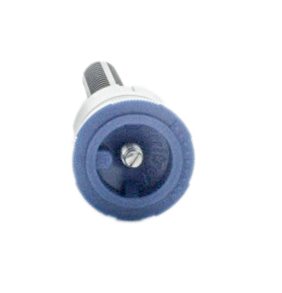 Side profile of the Irritrol IPN-10Q fixed spray nozzle installed in a riser showing inlet threads and compact nozzle design details.