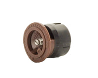 Top-down view of IPN-12TQ nozzle showing color-coded cap, ribbed edge for grip, and integrated debris filter detail.