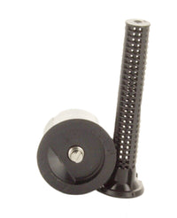Top and angled view of IPN-15EST nozzle showing color-coded top for radius ID, female-thread inlet, and sturdy plastic construction.