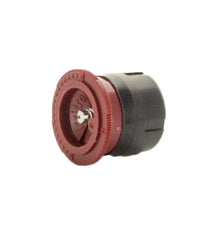 Side view of Irritrol IPN-5H I-PRO fixed half-circle nozzle, highlighting the ribbed-edge body, red radius cap, and female 1/2" inlet.