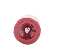 Close-up of the Irritrol IPN-5H nozzle top showing the color-coded red insert and visible mesh filter for debris protection.