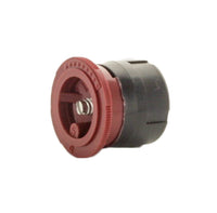 Close-up of Irritrol IPN-5Q I-PRO quarter-arc nozzle showing color-coded top and ribbed-edge grip, 1/2" female thread