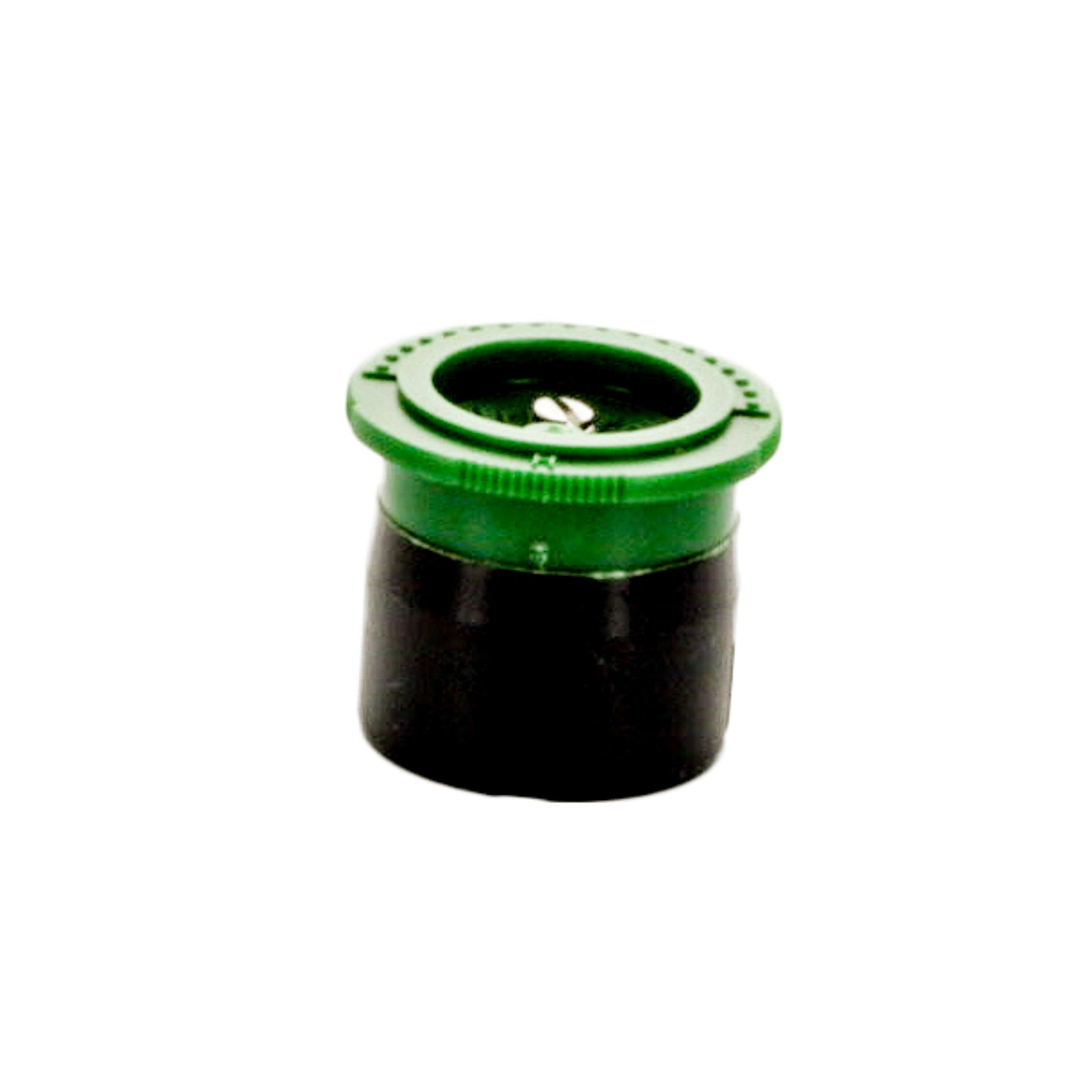 I-PRO IPN-8H fixed nozzle on white background showing green color-coded top and ribbed edge for grip, front view.