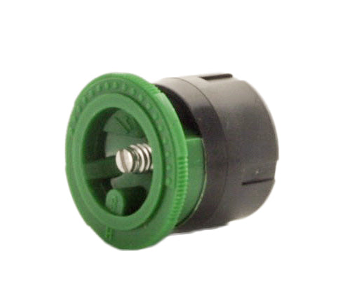 Top-down view of IPN-8H nozzle cap highlighting green color code and 180° marking for quick radius identification.