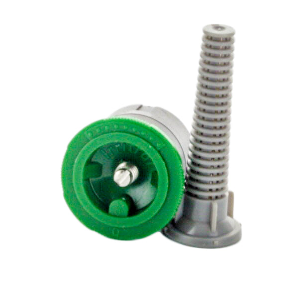 Detailed shot of the IPN-8Q nozzle showing the ribbed edge for a non-slip grip, the integrated filter element, and the female thread interface.