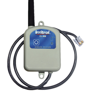 Irritrol CL-MR mini-receiver with antenna and cable, compact housing shown on white background