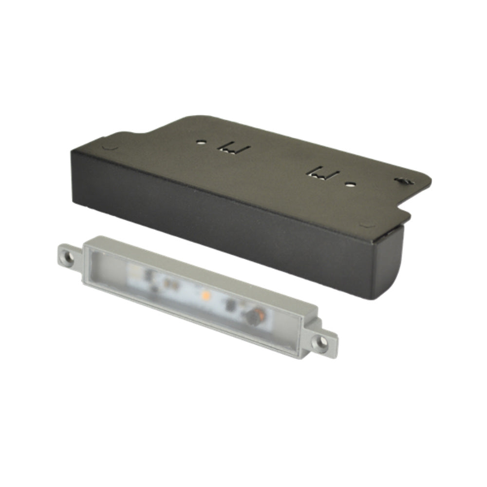 Unique Iso6 ledge light in bronze A360 alloy housing, compact rectangular face, 3W 140-lumen LED, shown at an angle for landscape accent use.