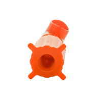 Underside view of Dawn KT007C showing ABS bottom and sealing surface designed to provide a watertight connection on 3/4-inch polyethylene pipe.