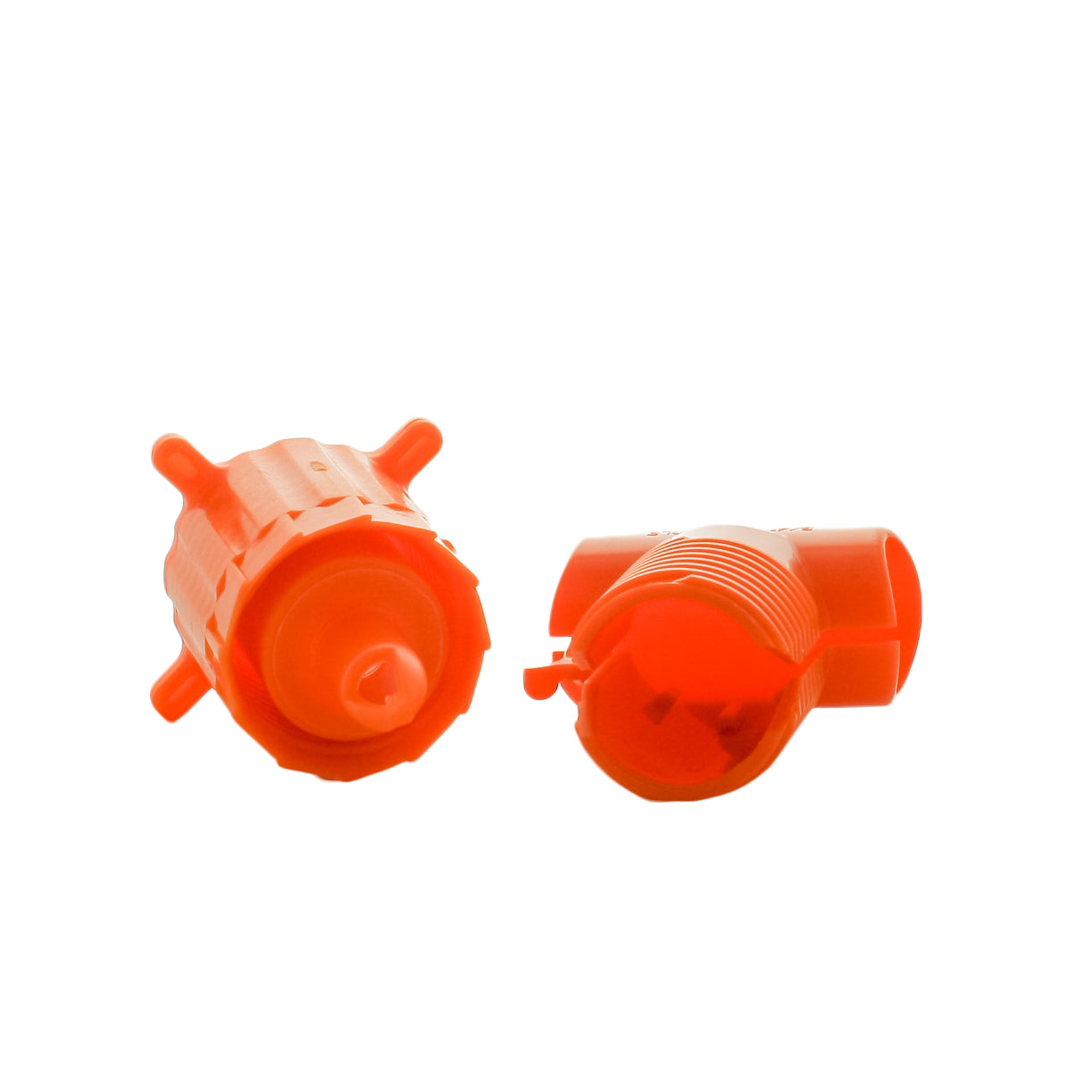 Packaged Dawn KT007C KwikTap saddle tee on white background with clear view of 1/2-inch FPT outlet and reinforced construction details.