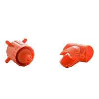 Close-up of Dawn KwikTap KT012C showing internal sealing surface and tool-less clamp interface for quick installation.