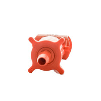 Side view of KwikTap KT007SW-S saddle tee highlighting reinforced nylon top and ABS bottom construction for durability.