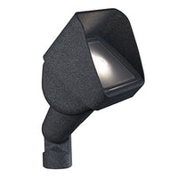 FX LC 3-LED up light in Bronze Metallic on long-slot spike, shows ProAim adjustability and low-voltage wall-wash fixture