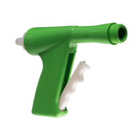 LESCO Chemlawn spray gun 007433 angled view showing nozzle mount (no nozzle attached) and nylon/poly body.