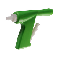 LESCO Chemlawn spray gun 007433 (gun only), side view. Nylon/poly body, 3/4" FNPT inlet with 1/2" hose barb.