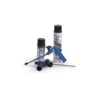 29 oz black Atlantic FallsFoam LF1300 gun-can shown upright with label visible and included application straw for waterfall sealing (product photo)