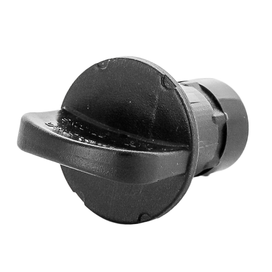 Detail image of the Rain Bird MDCFCAP showing the exterior side profile, material texture, and compact design for drip systems.