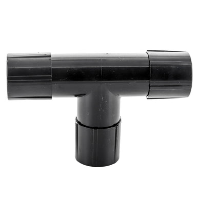 Rain Bird MDCFTEE Easy Fit 1/2 in. compression tee, front view showing compression nut, body and connection fittings in UV-resistant ABS.