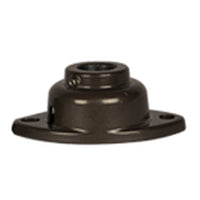FX MJ050SB mini junction box in Sedona Brown showing 1/2-inch threaded opening, mounting flange, and top cover.