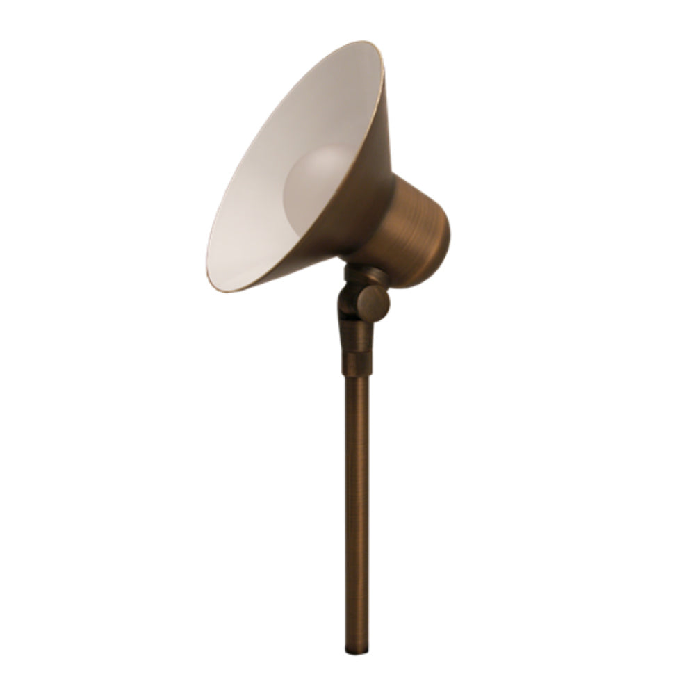 Unique Monarch Area Light — Weathered Brass (No Lamp)