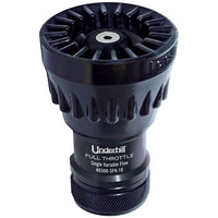 Underhill Magnum UltraMAX full-throttle high-flow nozzle, aircraft-aluminum body, stainless internals, TPR grip, 3/4 in FHT