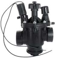 Front view of Toro P220-27-04 1-inch glass-filled nylon angle irrigation valve with visible EZReg pressure dial and solenoid.