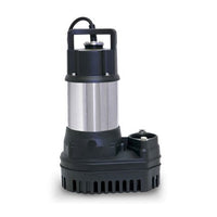 Atlantic Water Gardens PAF-25 TidalWave 1/3 HP submersible pump; stainless/composite housing and 2-inch FIPT outlet visible.