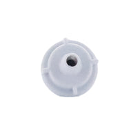 Side profile of the Rain Bird PC18 pressure-compensating module showing compact, UV-resistant plastic construction and flow identification.