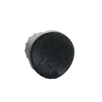 Side view of PC Diffuser Cap snapped onto a pressure-compensating module, illustrating the compact, low-profile bubbler design.