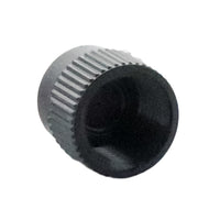 Rain Bird PCT07 assembled on a 1/2-inch PVC riser, showing installation compatibility and compact bubbler footprint.