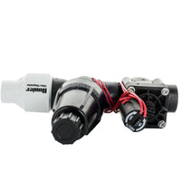 Close-up of pressure regulator and adjustment stem on PCZ10140, illustrating the 40 PSI setting and install points.