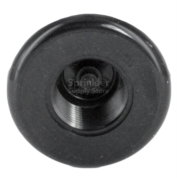 Top-down photo of the blue nozzle rack and nozzle ports on the Hunter PGP-ADJ pop-up rotor showing nozzle placement.