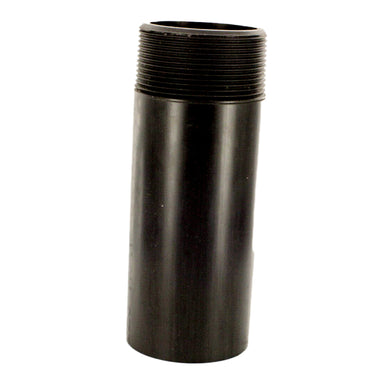 Gray 2-inch x 6-inch Schedule 80 PVC TOE nipple (threaded one end) shown on white background, front view.