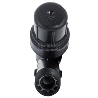 Side view of Rain Bird PRF100RBY 1-inch pressure-regulating RBY filter illustrating compact Y-body, male threaded ends, and robust construction.