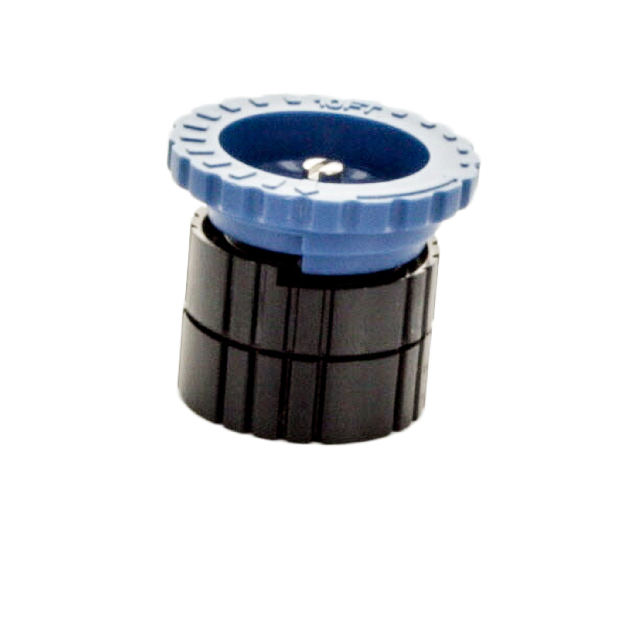 Irritrol PRO-VAN 10-foot nozzle installed on a riser, highlighting the adjustable arc head and visible left-stop arrow on top.