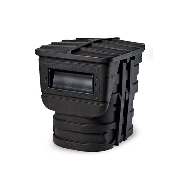 PS15000 Big Bahama skimmer with 14-inch weir, removable lid, stainless-steel framed net and brush panel.