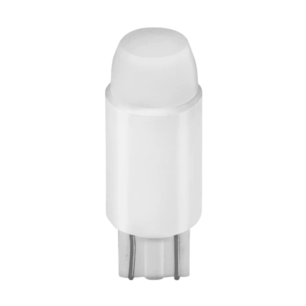Pro-Trade Ceramic T5 XL LED wedge-base bulb, 1.2W 2700K, compact low-voltage design displayed from side profile for installation reference.