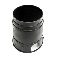 Top-down view of Rain Bird PVB6RND lid texture and snap-in overlapping design with skid-resistant surface.